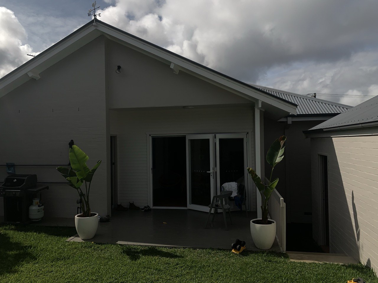 Allambie Heights before — small concrete patio