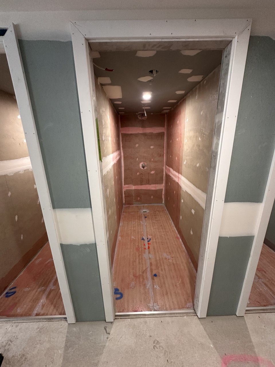 Anytime Fitness Thornleigh — Waterproofing and plasterboard